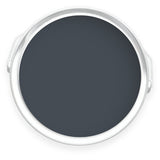 Tin of Roosters Blue dark blue grey eco paint