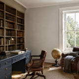 Home office painted in Teardrop mid grey eco paint