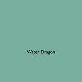 Water Dragon turquoise green eco paint colour tile