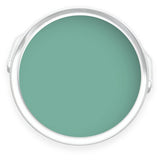 Tin of Water Dragon turquoise green eco paint