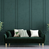 Room painted in Wine Bottle Green dark green eco paint
