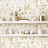 OHPOPSI Laid Bare Wallpaper Blossom Colourway Almond Lifestyle Image