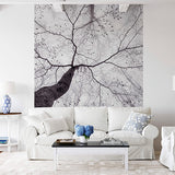 Wall Mural | Inside the Trees (rectangle lounge - white)