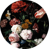 Circular Image Vase of Flowers Mural De Heem Wall Art