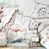Jungle Animals Wall Mural Children's Room or nursery