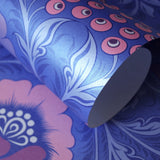 Alice Periwinkle designer wallpaper by Olenka close up on roll image