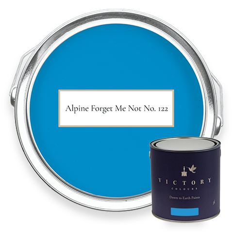 Alpine Forget Me Not No.122 blue eco paint paint tin duo