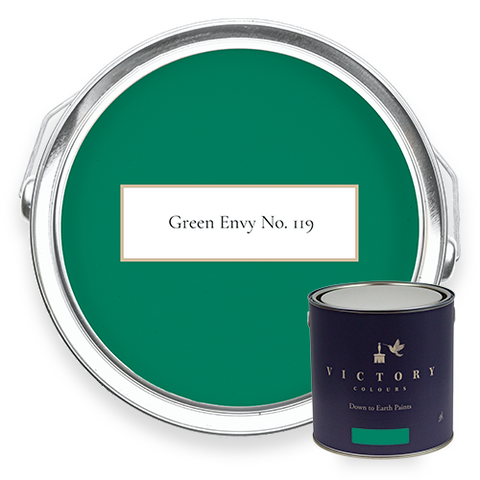Green Envy No. 119 Bright Green Eco Paint Tin duo Image