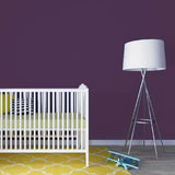 Room painted in About Damson dark purple eco paint