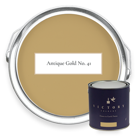 Victory Colours Antique Gold No. 41 eco paint with tin