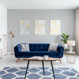 Room painted in Aragonite warm grey eco paint