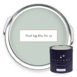 Victory Colours Duck Egg Blue No. 59 eco paint with tin