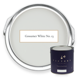 Victory Colours Gossamer White No. 13 eco paint with tin