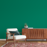 Room painted in Green Envy bold green eco paint