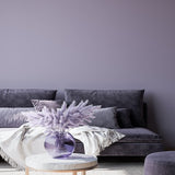 Room painted in Harlech dark lilac eco paint