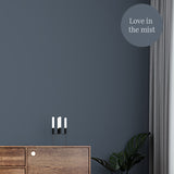 Room painted in Love in the Mist deep blue eco paint