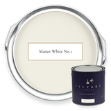 Victory Colours Manor White No. 1 eco paint with tin