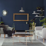 Room painted in Royal Sapphire navy blue eco paint