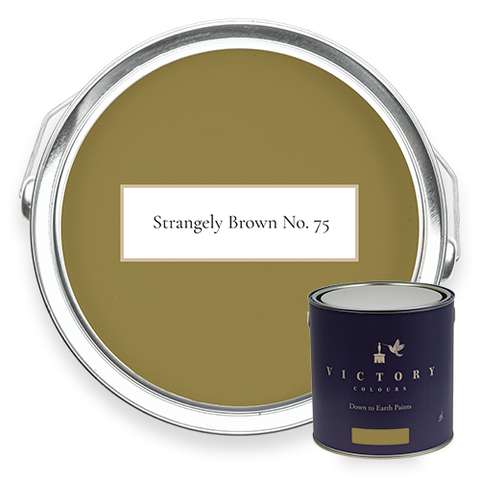 Victory Colours Strangely Brown No. 75 eco paint with tin