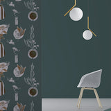 Room painted in Verona Green deep green eco paint