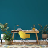 Room painted in Wild Swimming deep teal eco paint