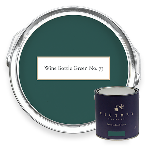 Victory Colours Wine Bottle Green No. 73 eco paint with tin